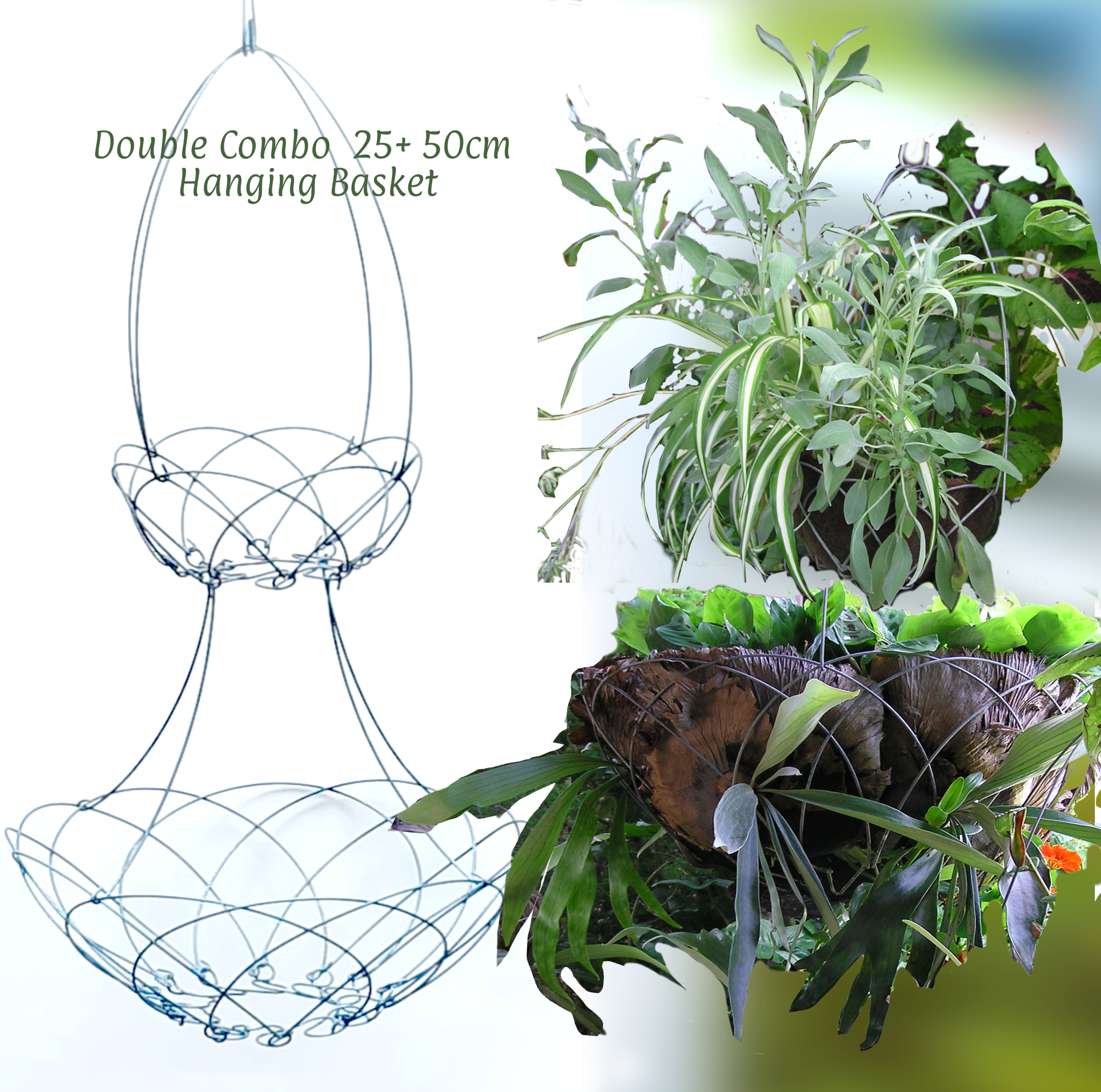 DBl combo 25cm + 50cm basket combination