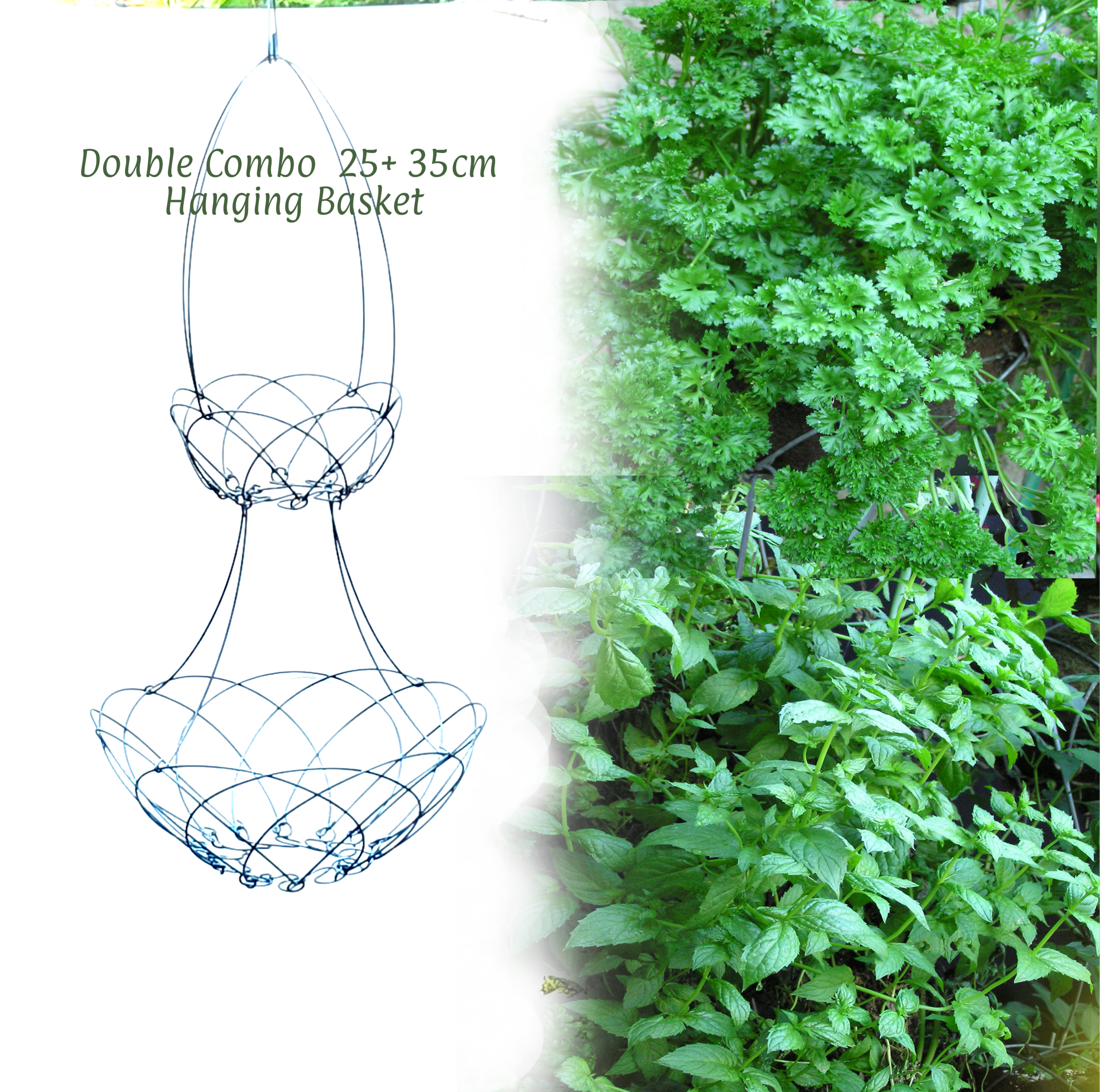 Double combo 25cm + 50cm basket combination