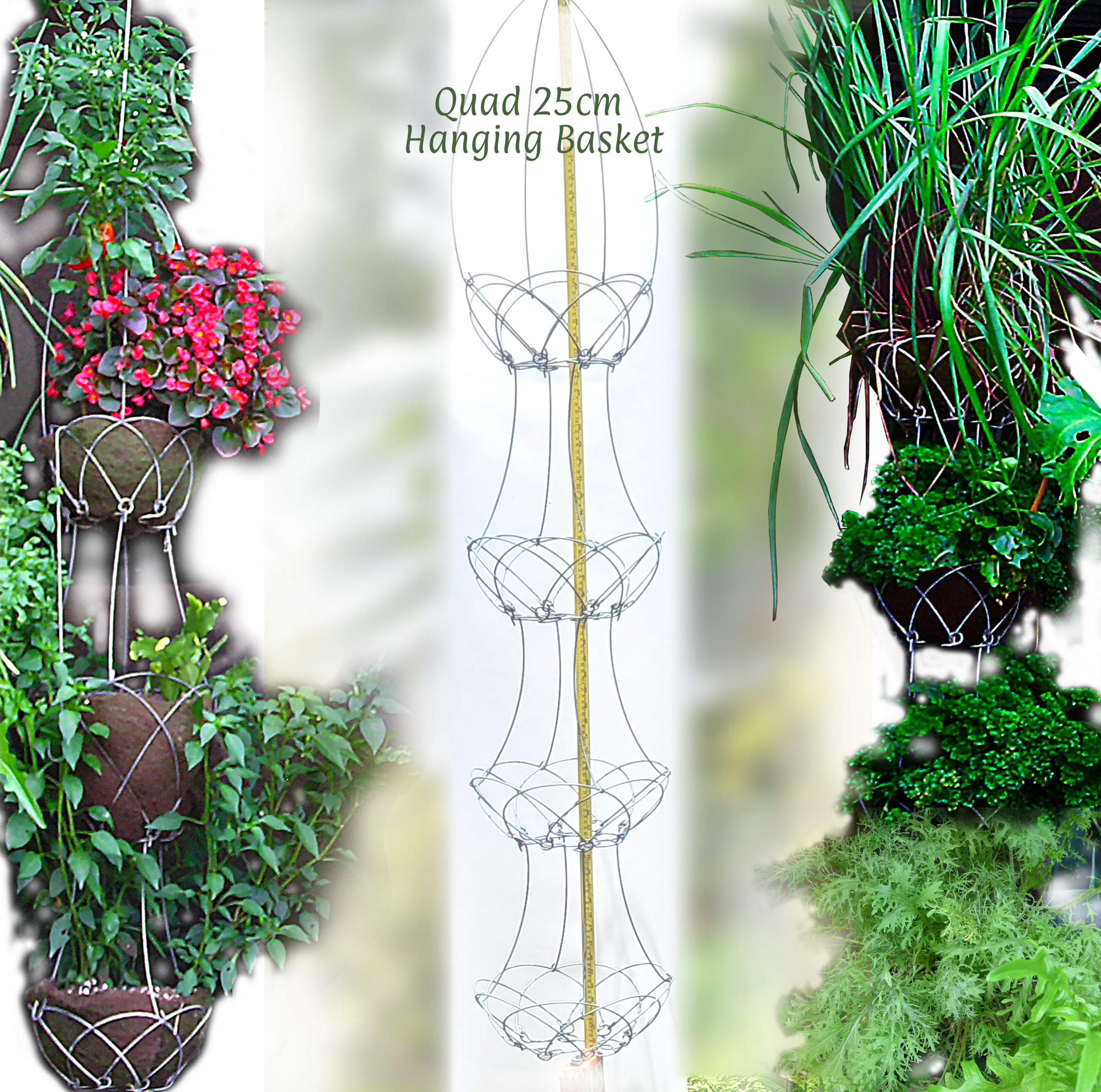 Quad 25cm basket combination