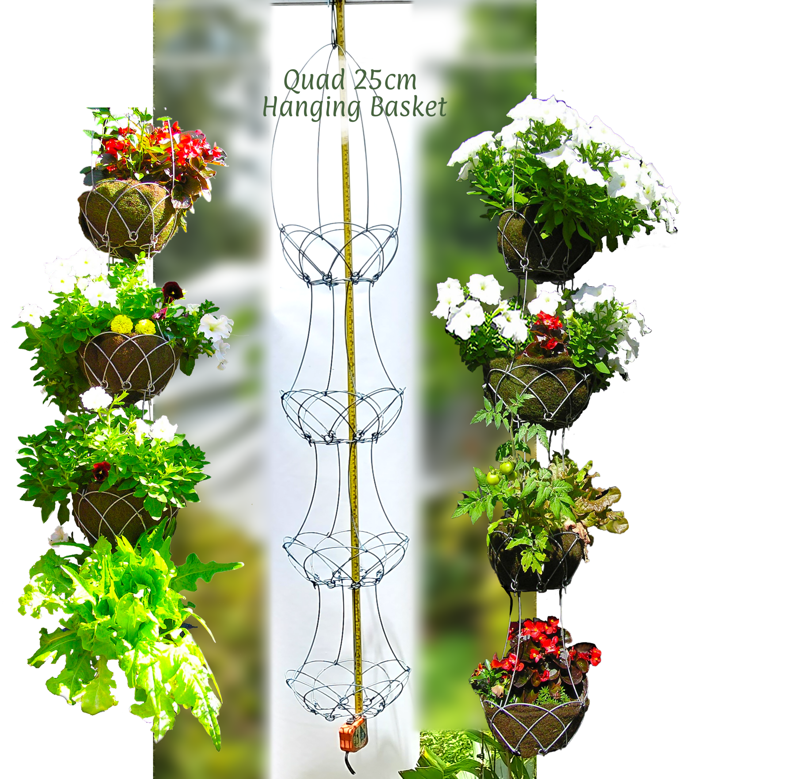 Quad 25cm basket combination