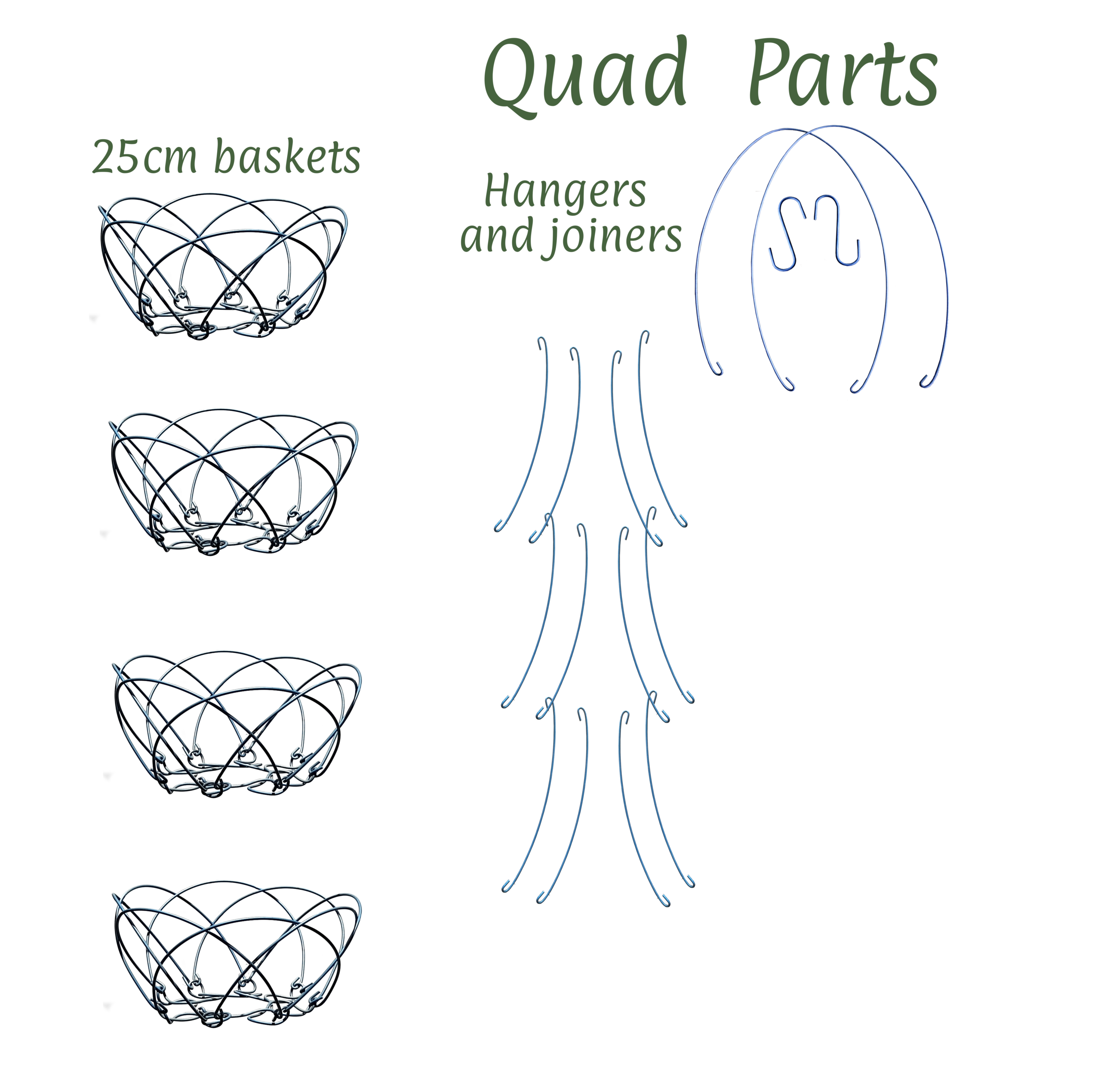 Quad-Parts 25cm basket combination